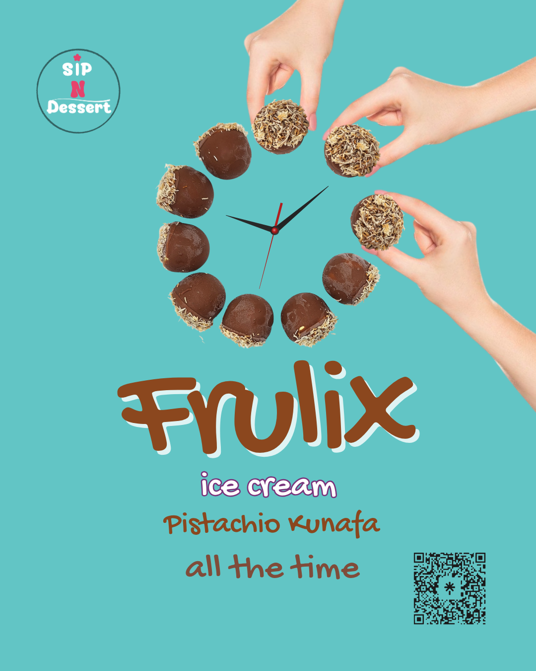 Ice Cream Fruilx Pistachio Kunafa
