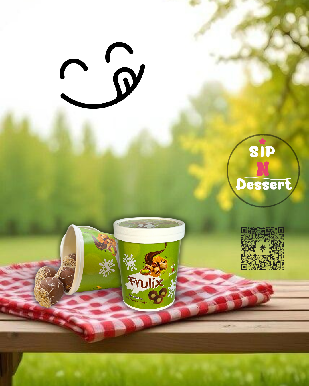Ice Cream Fruilx Pistachio Kunafa